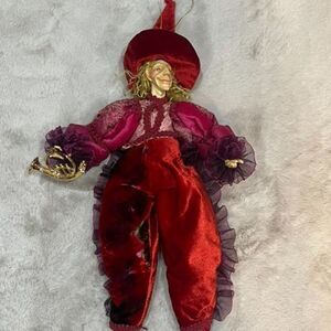 Katherines Collection Vintage Jester Holiday Harlequin Pose able Doll
